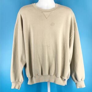 90s Russell Athletic beige blank crewneck sweatshirt 1990s vintage